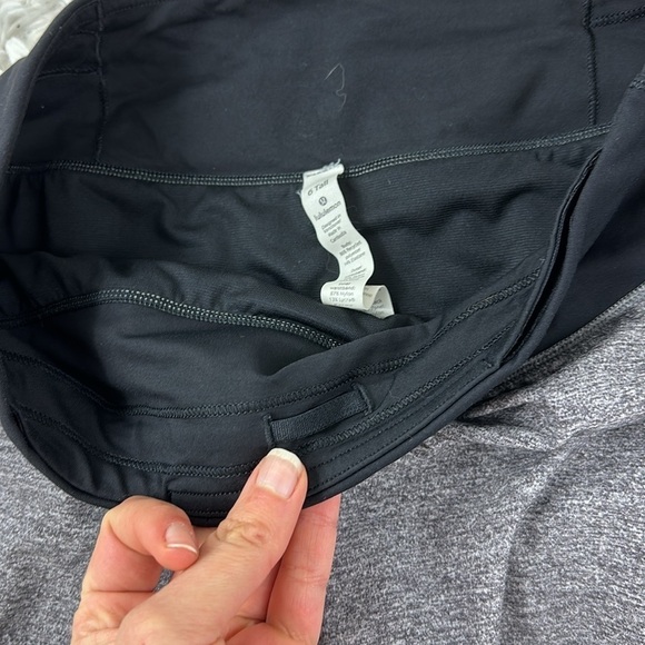 Lululemon Speed Up Short Long *4" Updated Fit Heather Lux Multi Black / Black - Picture 2 of 5